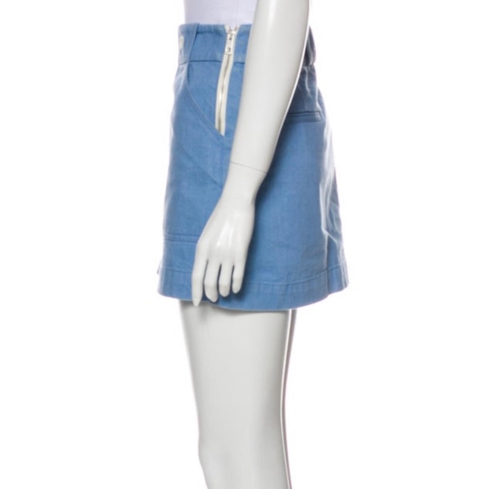 RAG & BONE | Wades Grommet Light Blue Cotton Mini Skirt (XS) - Picture 6 of 7
